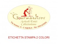 Etichette adesive per articoli da regalo e casalinghi (mm 50X30)   (cod.12L )